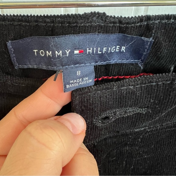 Tommy Hilfiger Black Baby Corduroy Pants Women’s Size 8 NEW - Picture 3 of 6